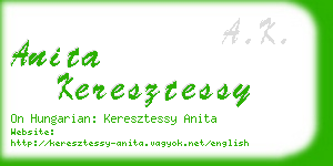 anita keresztessy business card